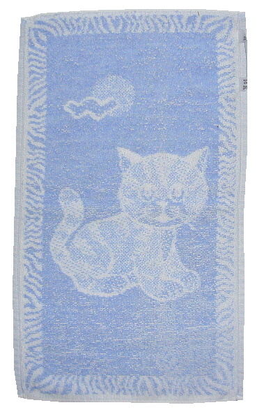 Dětský ručník Kotě světle modré 30x50