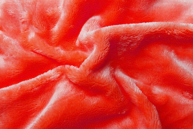 Prostěradlo mikroflanel - oranžová (červený grep)