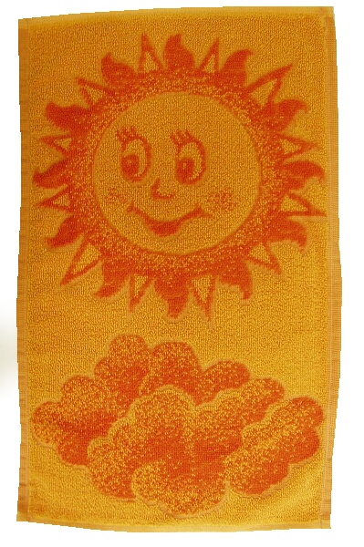 Dětský ručník Sluníčko oranžové 30x50