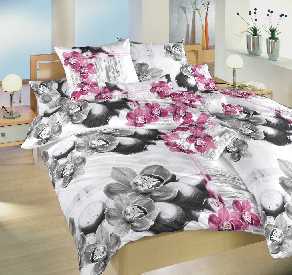 Povleceni Saten Orchidej 3d 140x220 70x90 Cm Novinky Dadka