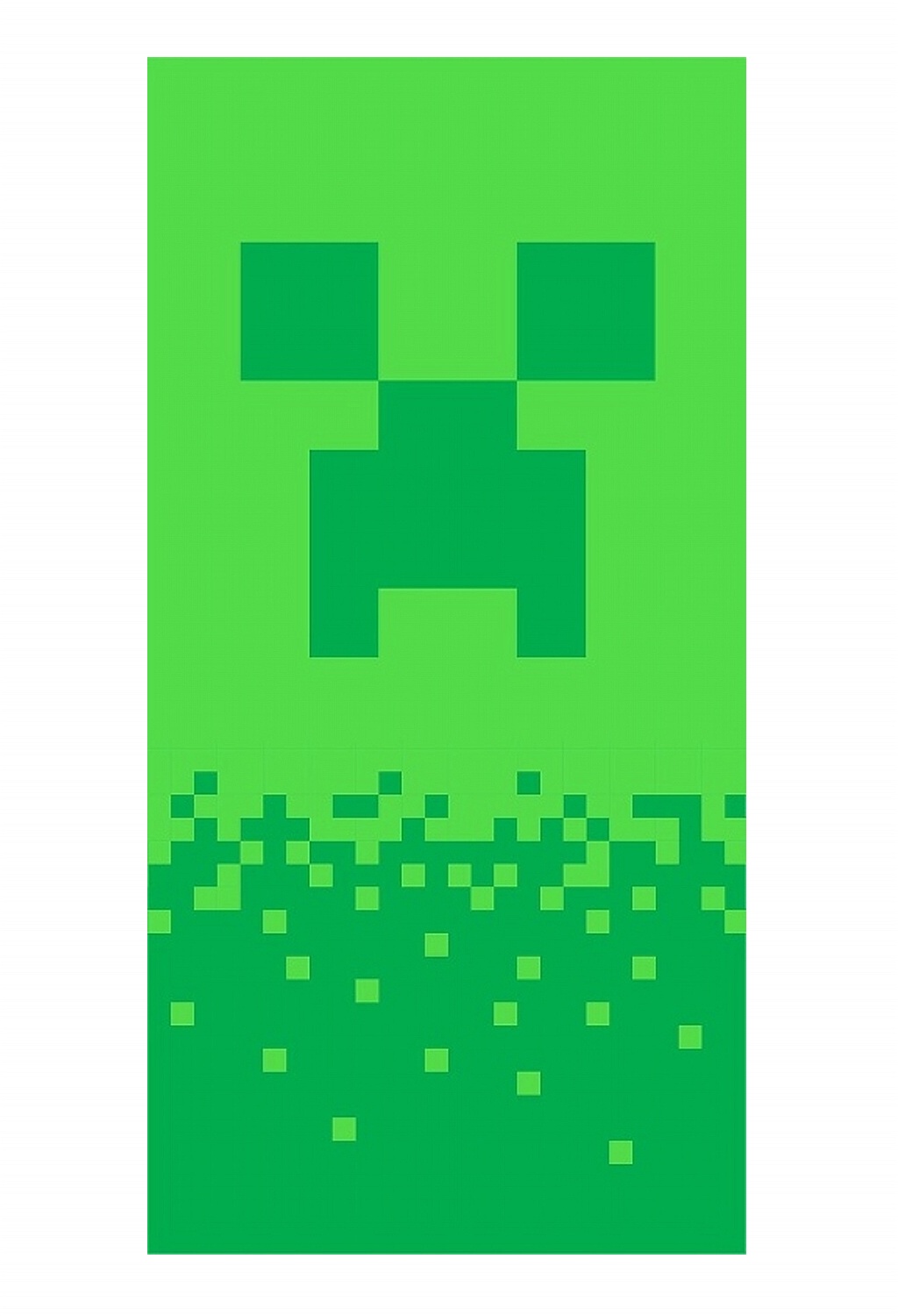Osuška Minecraft Digital Creeper 70x140 cm