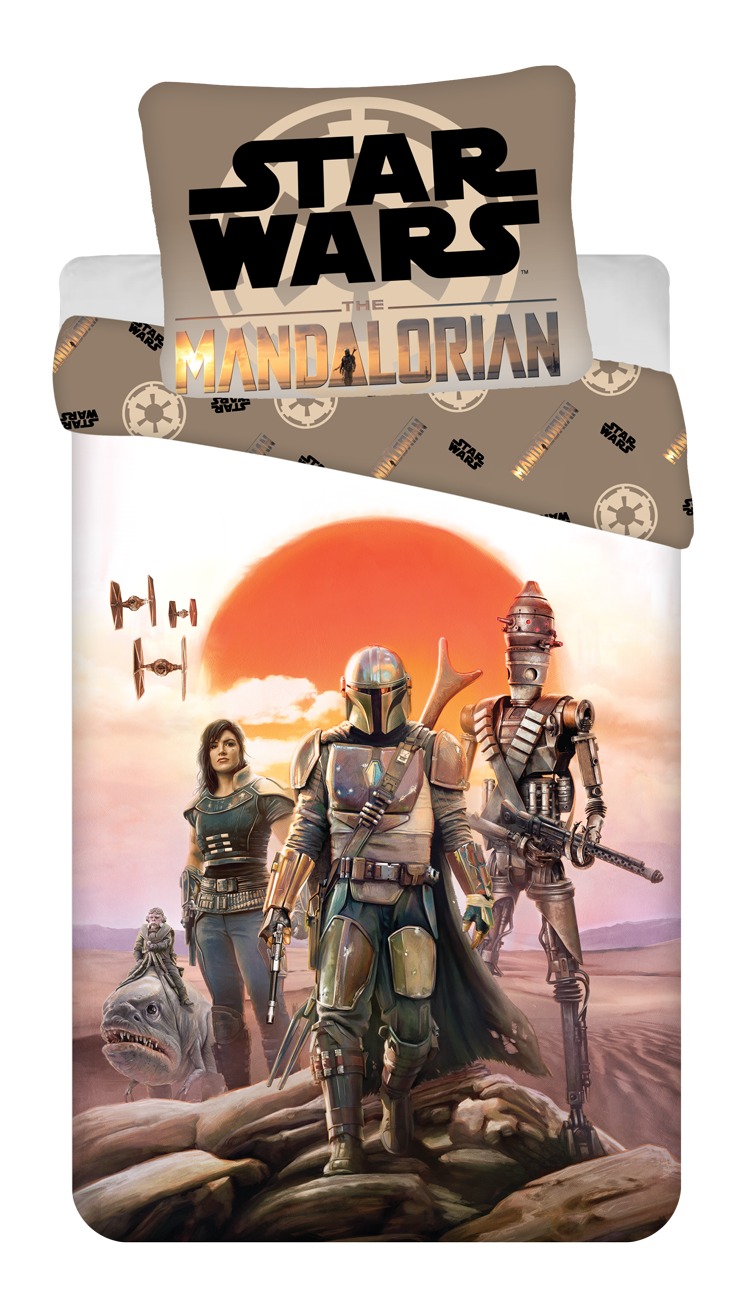 Povlečení bavlna Star Wars "Mandalorian" 140x200, 70x90 cm
