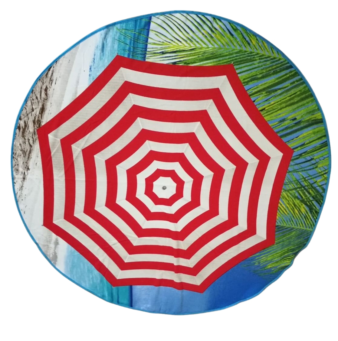 Plážová osuška kruh Slunečník pr.150 cm