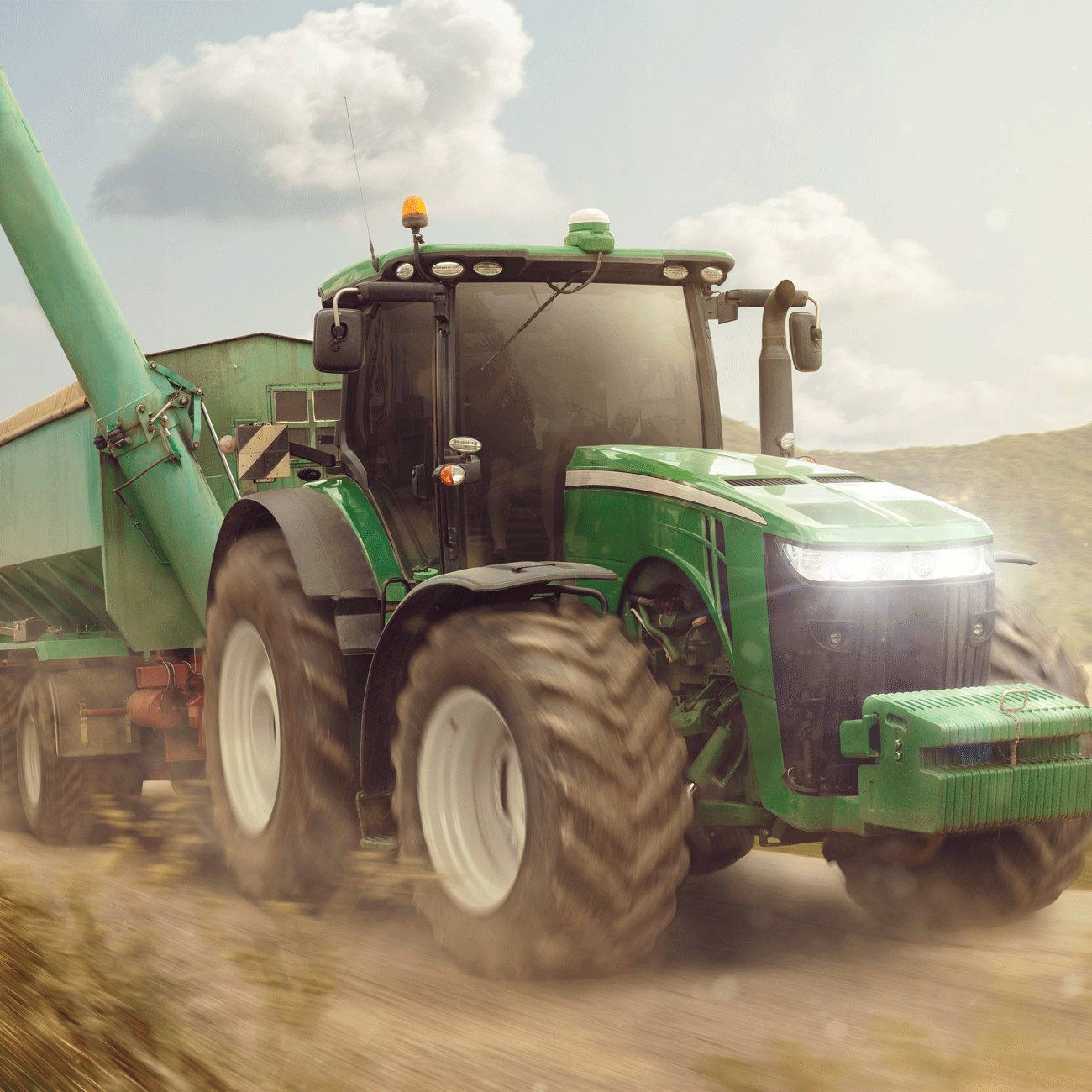 Povlak na polštářek Traktor "Green" 40x40 cm