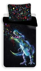 Povlečení fototisk Dinosaur Black