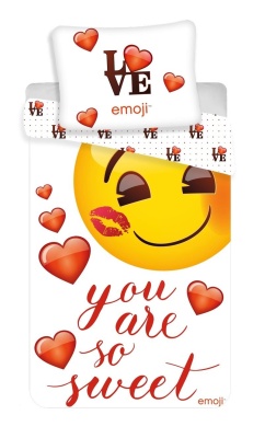 Povlečení Emoji "You are so sweet"