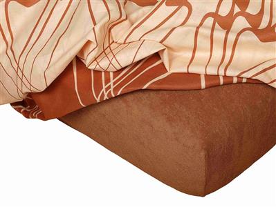 Froté prostěradlo 60x120x10 nugát Nestandard