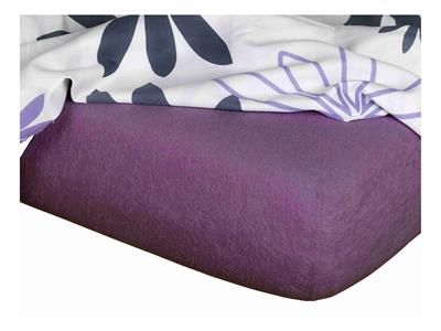 Froté prostěradlo 200x200x20 purpur Nestandard