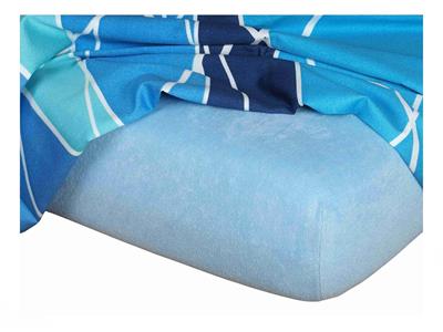 Froté prostěradlo 90x200x20 světle modrá Nestandard