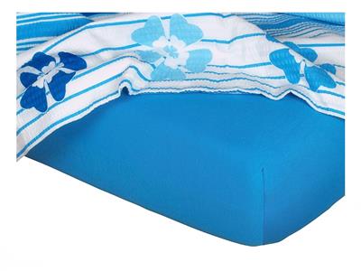 Jersey prostěradlo 90x200x20 cm denim Nestandard