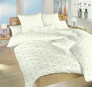 Povlečení bavlna Krystal kiwi na bílém 140x200, 70x90 cm II.jakost