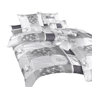 Povlečení bavlna Pampelišky 3D šedé 140x200, 70x90 cm