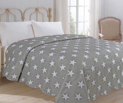 Přehoz na postel Star šedá 200x240 cm