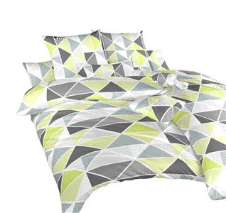 Povlečení bavlna Pyramidy kiwi 140x200, 70x90 cm