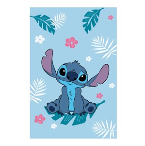 Dětská fleecová deka Lilo a Stitch Blue