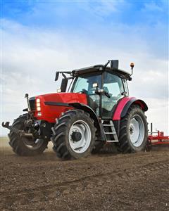 Mikroflanelová dětská deka Traktor "Red"