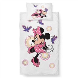 Povlečení bavlna do postýlky Minnie a Motýlci