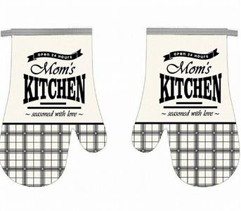 Kuchyňská chňapka 2 ks Mom´s kitchen černá