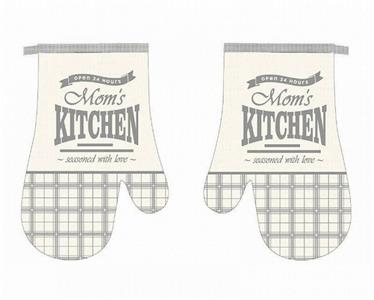 Kuchyňská chňapka 2 ks Mom´s kitchen šedá