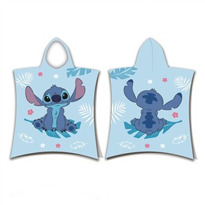 Plážová osuška pončo Lilo and Stitch Blue