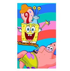 Dětský ručník Sponge Bob s Patrickem a Garym