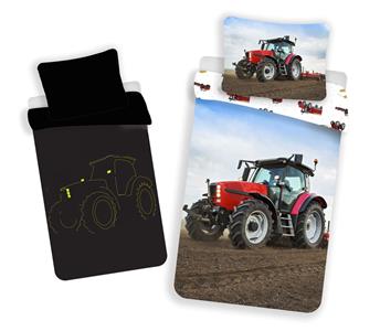 Povlečení Traktor red svítící efekt