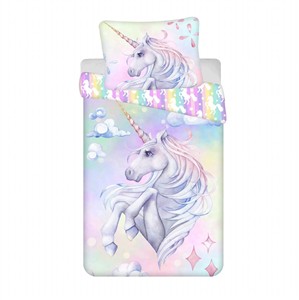 Povlečení fototisk Unicorn Pastel Rainbow