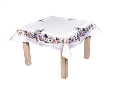 Vánoční ubrus Skřítek s lucernou CYH6060C 85x85 cm